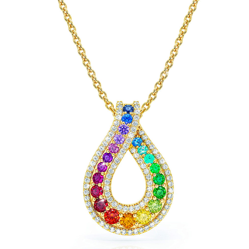 Rainbow Drop Pendant