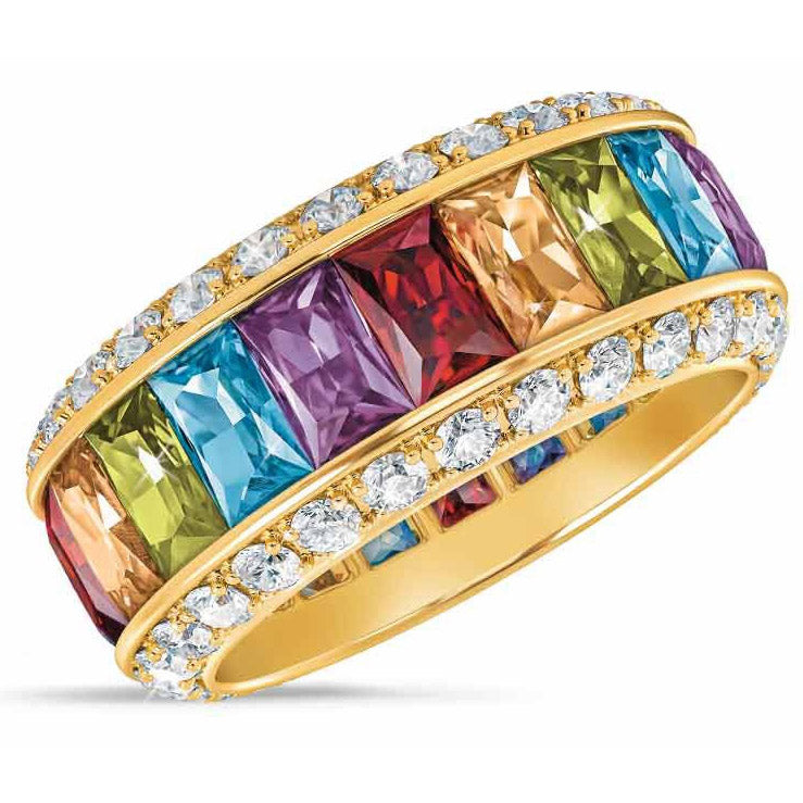 Rainbow Eternity Ring